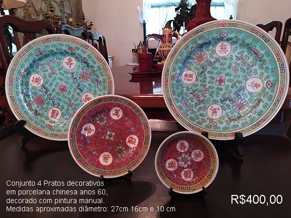 Conjunto de porcelanas chinesas