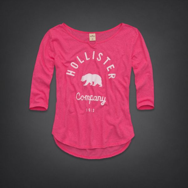 Camiseta Hollister - Tamanho M - Pink